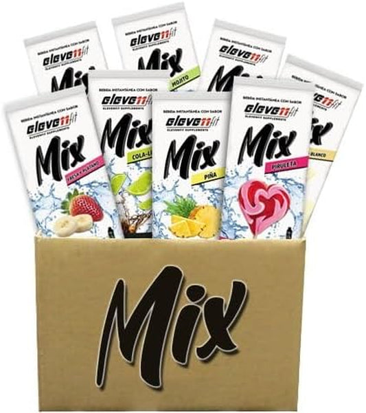 BEBIDAS MIX De ELEVEN FIT, 10 Sobres De Sabores Variados SIN AZÚCAR, Bebidas Instantáneas Bajas En Calorías, 9G X 10 Sobres, Bebida Hidratante