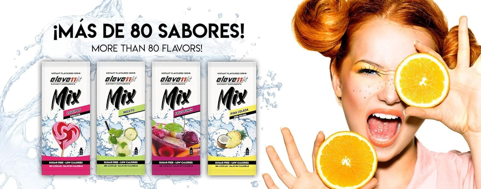 BEBIDAS MIX De ELEVEN FIT, 10 Sobres De Sabores Variados SIN AZÚCAR, Bebidas Instantáneas Bajas En Calorías, 9G X 10 Sobres, Bebida Hidratante