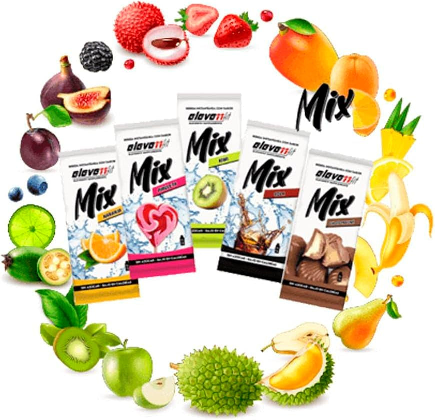 BEBIDAS MIX De ELEVEN FIT, 10 Sobres De Sabores Variados SIN AZÚCAR, Bebidas Instantáneas Bajas En Calorías, 9G X 10 Sobres, Bebida Hidratante