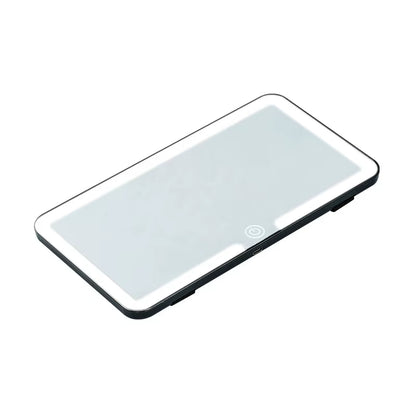 Car Interior Mirrors Sun Visor Plate LED HD Makeup Mirror for Girls Women Rechargeable Fill Light Universal Thin Vanity Mirror